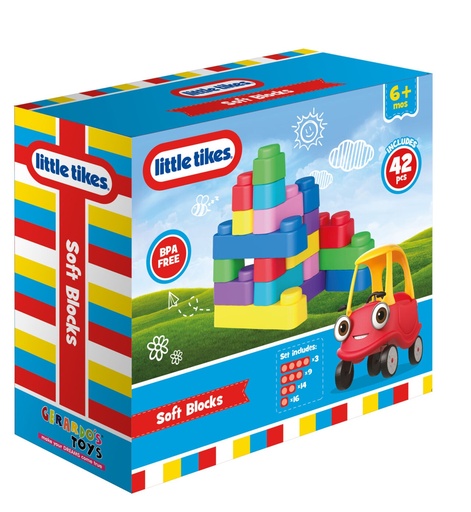 [4743345680020] Little Tikes Soft blocks set 42 pcs-GT8002