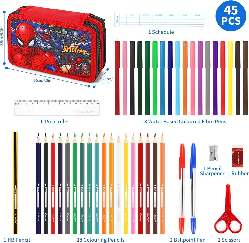 SPIDERMAN 3 ZIPPERS PENCIL CASE-30247