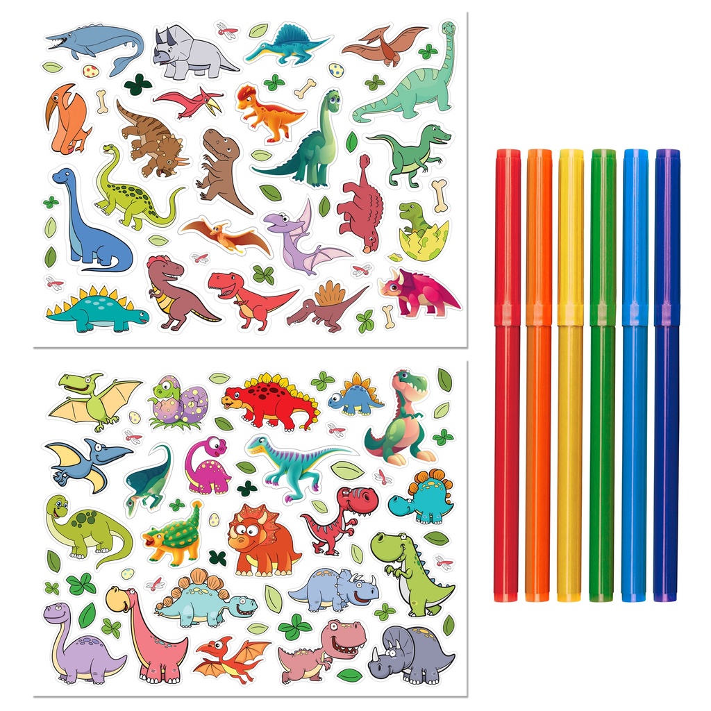 Roarsome Dinosaurs Colouring Set-HBM00908