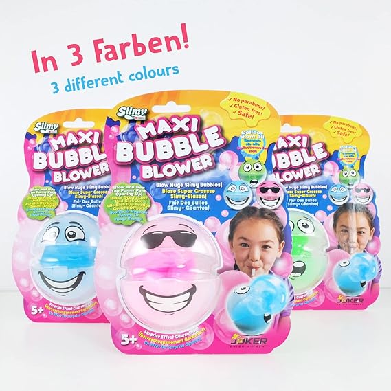 SLIMY BUBBLE BLOWER ON BLISTER -32526