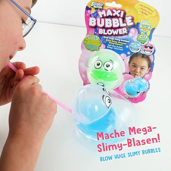 SLIMY BUBBLE BLOWER ON BLISTER -32526