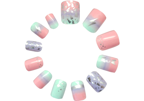 SET OF 24 ADHESIVE NAILS -WOW00019