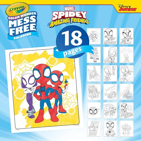 CW Coloring Spidey Pad & Markers -2784