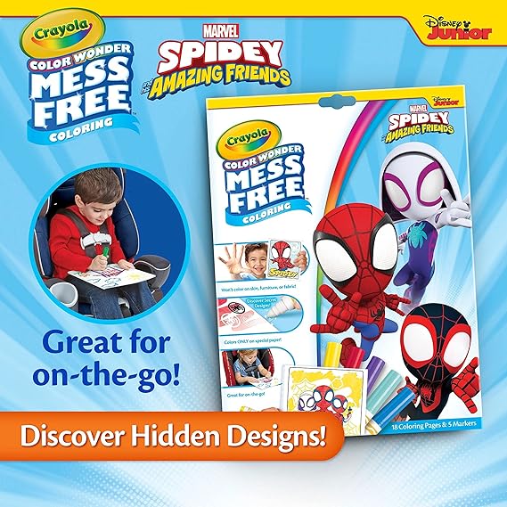 CW Coloring Spidey Pad & Markers -2784