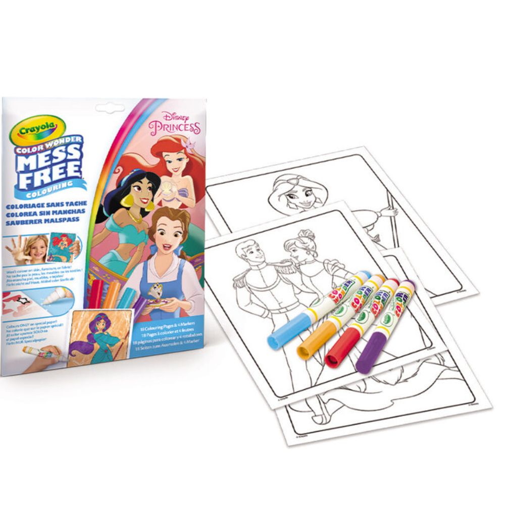 CW Coloring Pad & Markers Disney Princess-2813