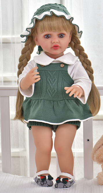 Dress & Hat Set Asst.3 Colors 22Inch Arabic Dolls Silicone -YEEZWOOD JX299-38