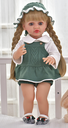 Dress & Hat Set Asst.3 Colors 22Inch Arabic Dolls Silicone -YEEZWOOD JX299-38