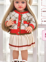 BURBERRY Beige & Red 22Inch Arabic Dolls Silicone -YEEZWOOD JX299-42