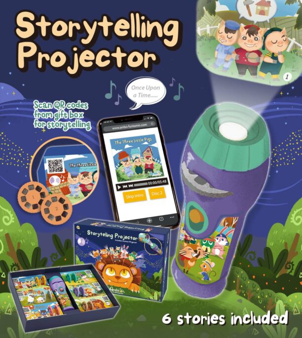 STORYTELLING TORCH PROJECTOR AESOP FABLES-AF6339ST-GB