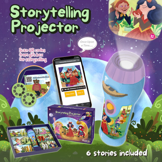 STORYTELLING TORCH PROJECTOR FAIRYTALES-AF6339STF-GB
