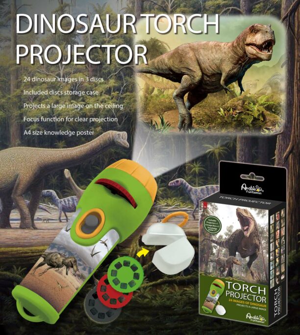 DINOSAUR TORCH PROJECTOR-AF6339D