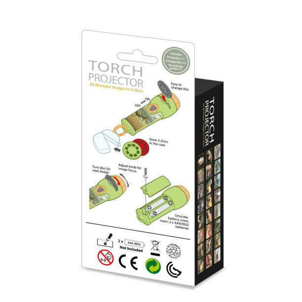 DINOSAUR TORCH PROJECTOR-AF6339D