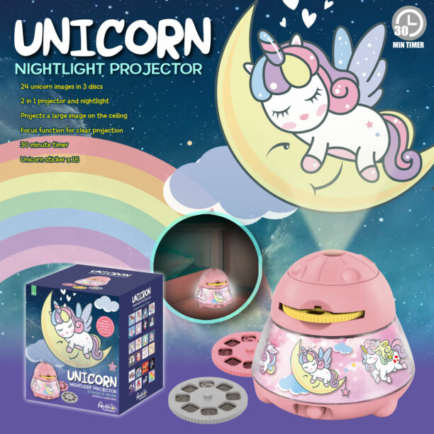 UNICORN NIGHTLIGHT & PROJECTOR-AF1601U