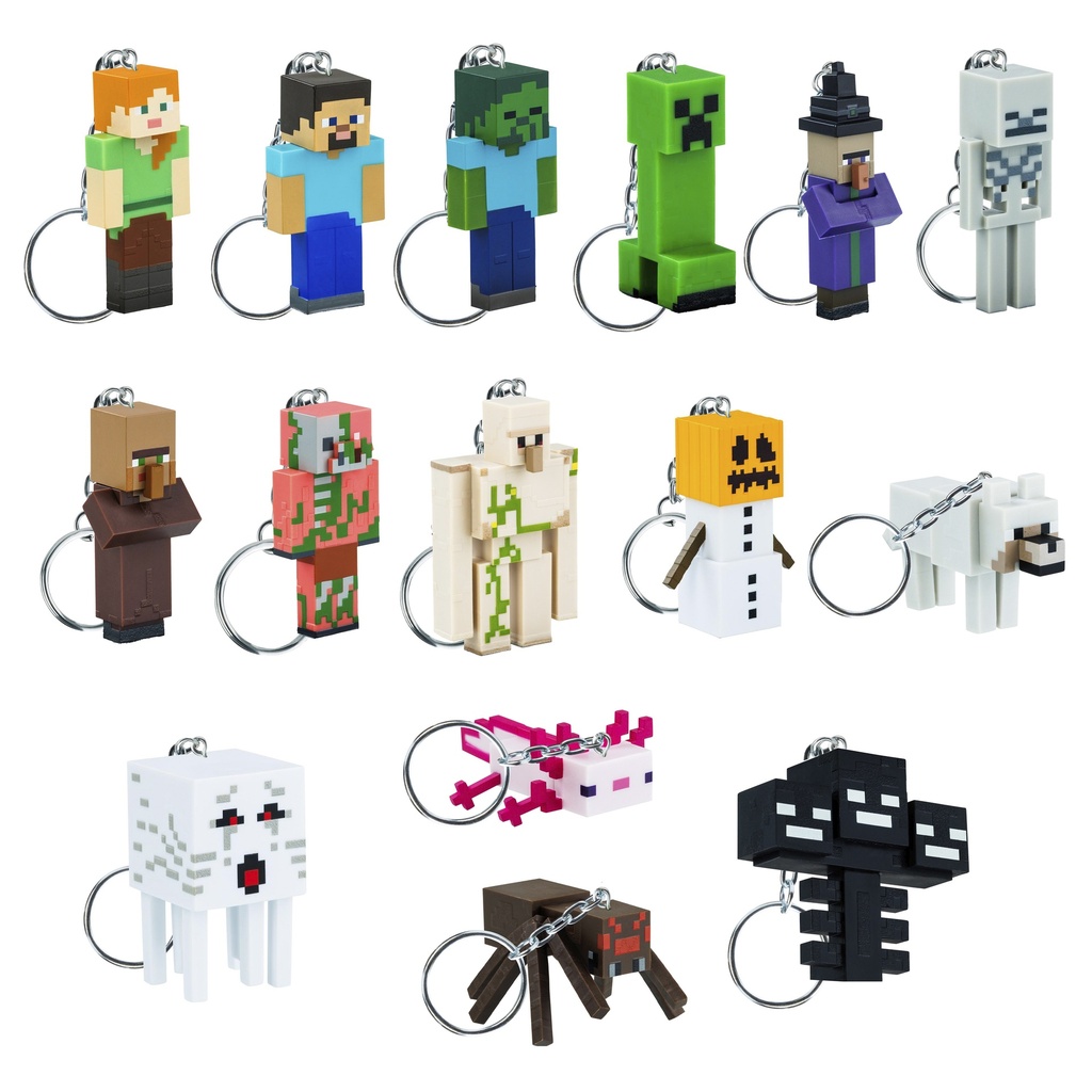 Minecraft Figural Keychains Blind Asst-MC8007