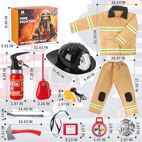 FIRE FIGHTER COSTUME - WTB 0951-8
