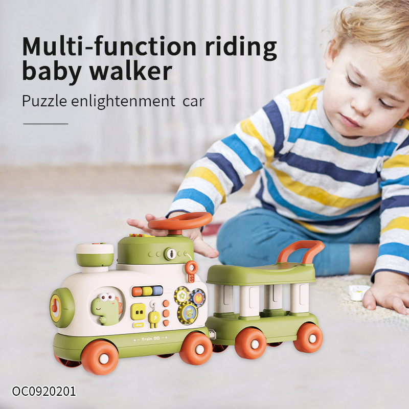 Multifunctional Ride On Walker (Green Train)-T921A