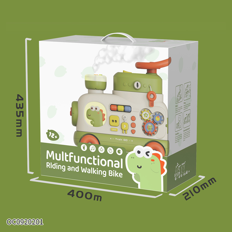 Multifunctional Ride On Walker (Green Train)-T921A