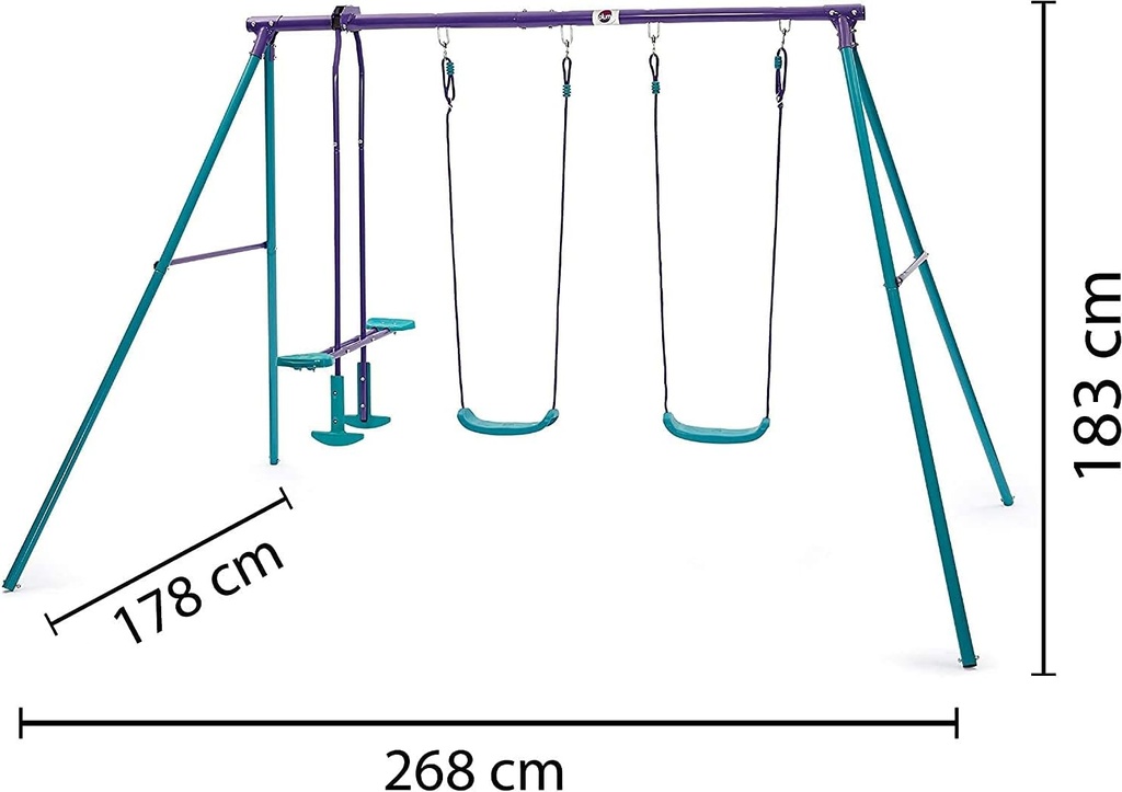 Plum Jupiter Double Swing W/Glider Set-22102AB82
