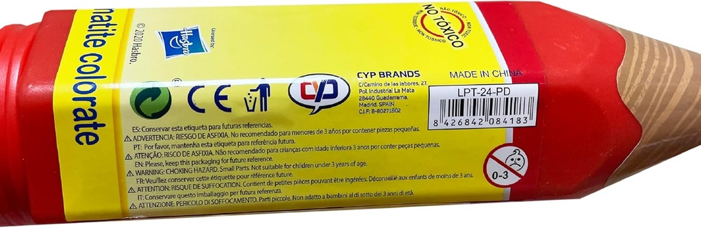 PLAY DOH 24 COLOR PENCILS -LPT24