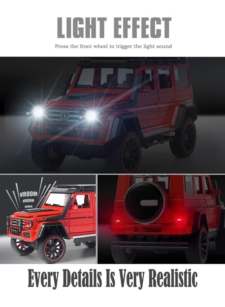 6:22 RCMercedes Benz G500 Alloy Car  -HCL 3908C