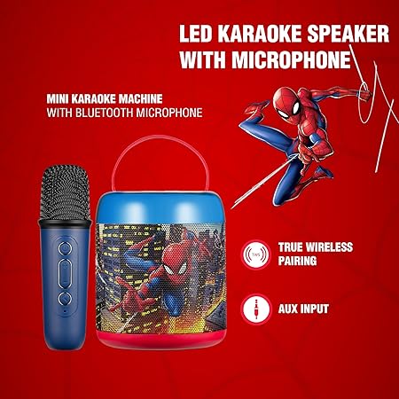 Cylinder Karaoke Machine W/ Bluetooth Mic-2607-SM