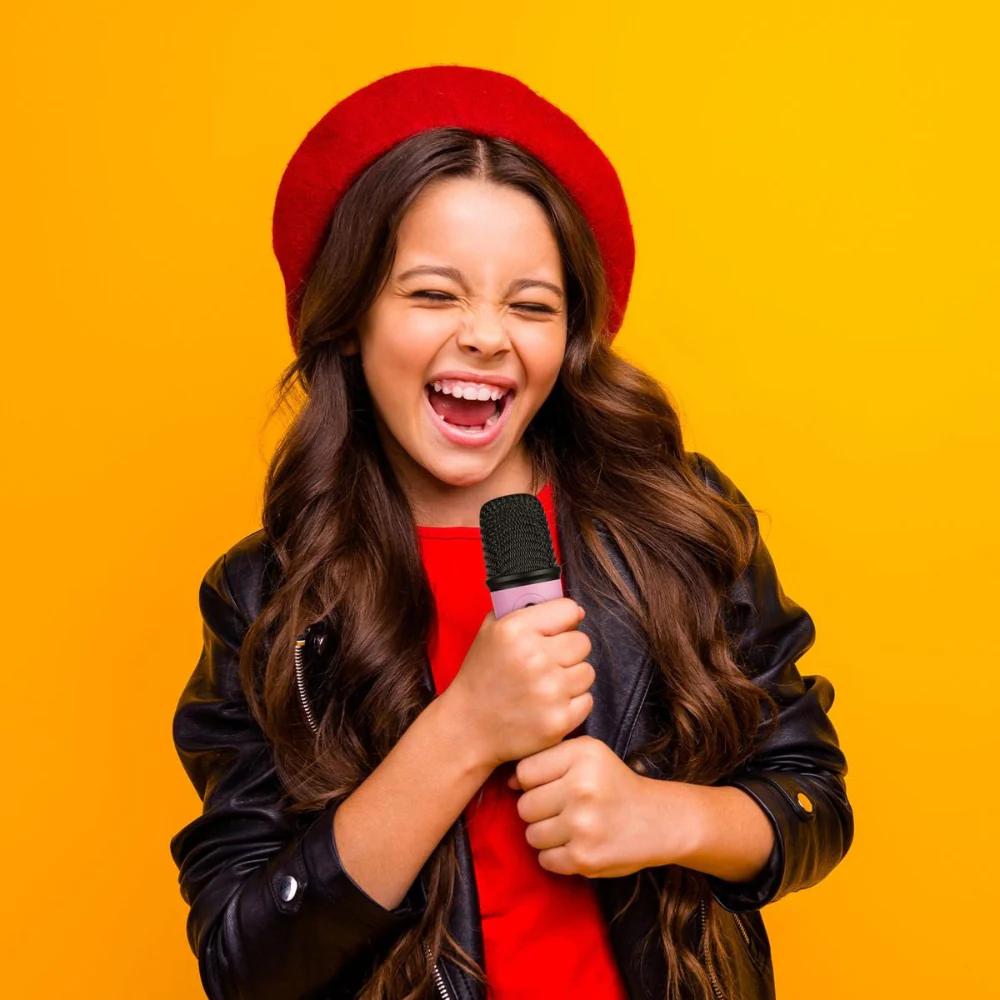  Frozen Cylinder Karaoke Machine W/Mic-2607-FR