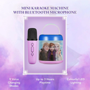  Frozen Cylinder Karaoke Machine W/Mic-2607-FR