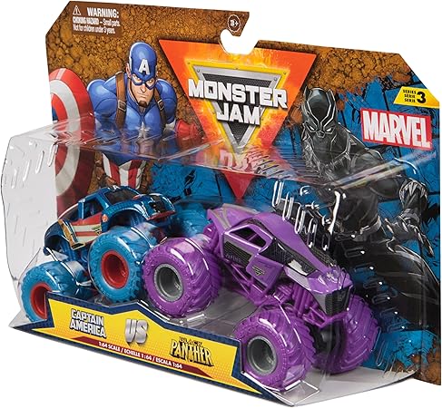 Monster Jam Marvel Vehicles 1:64 2-PK-6070555