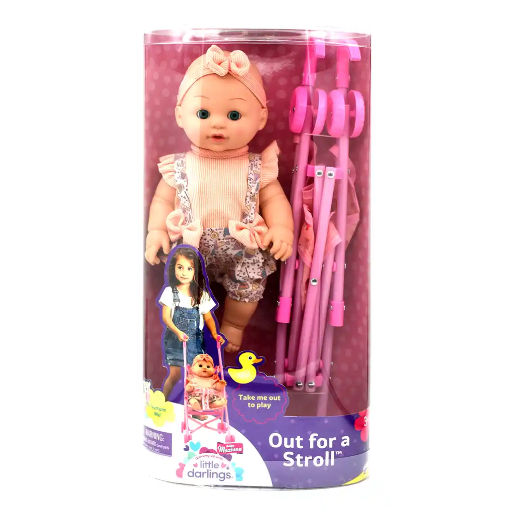 Baby Maziuna w Stroll 12inch asstd-BM4227