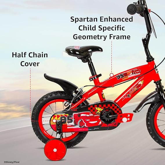 Spartan 12" Disney Cars Bicycle-SP3200