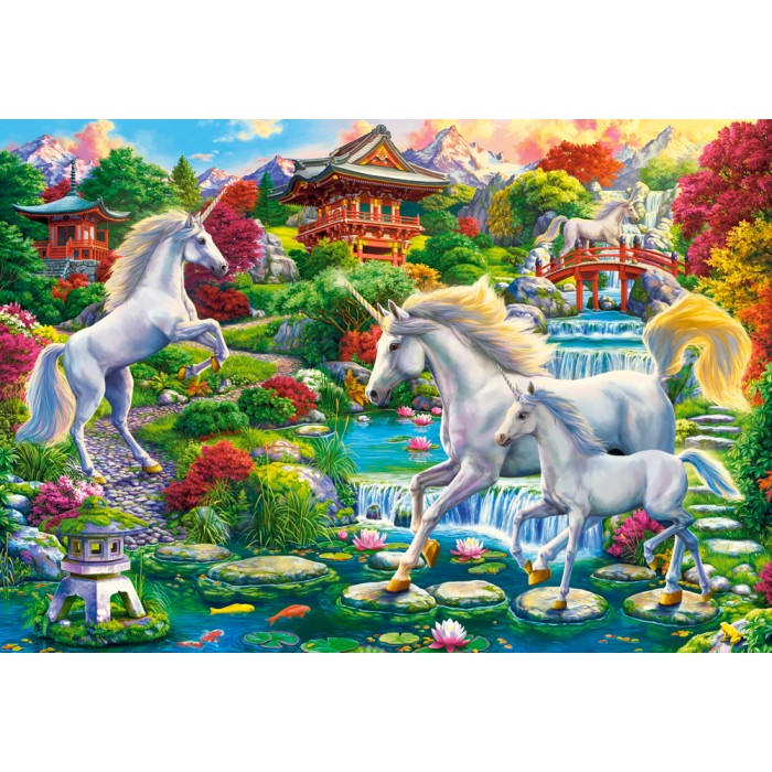 Unicorn Garden Puzzle 1500Pcs-Castor 152117-9