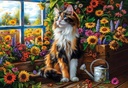 Blooming Cat Meditation Puzzle 1000Pcs-Castor 105342-9