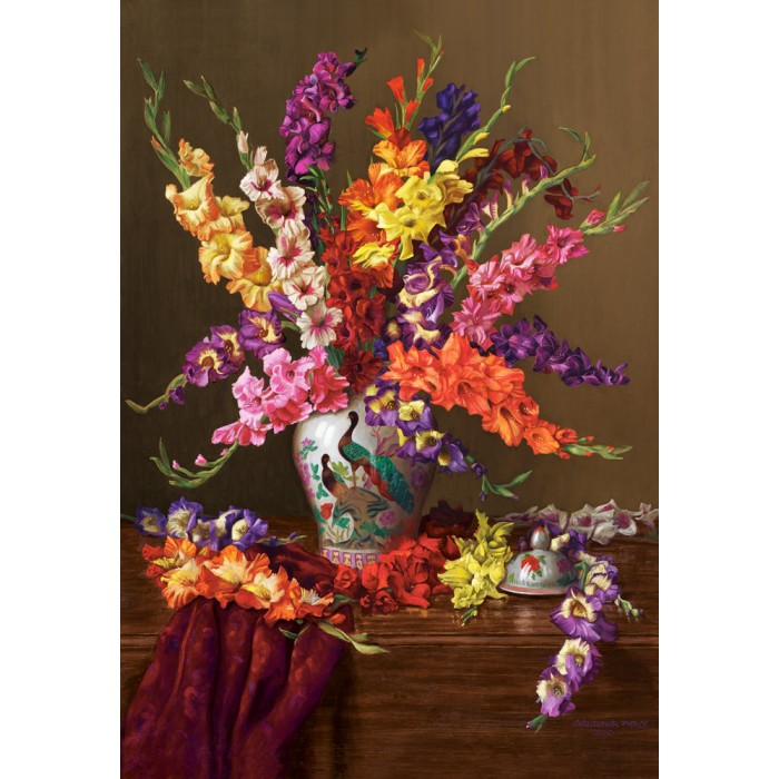 Gladioli in Chinese Vase Puzzle 1000Pcs-Castor 104949-9