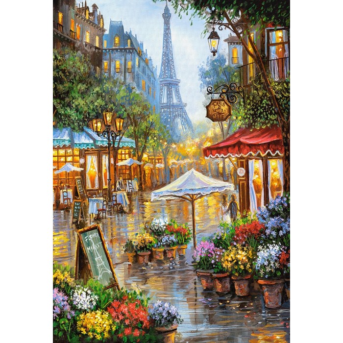 Flowers Paris pcs Puzzle 1000Pcs-Castor 103669-9