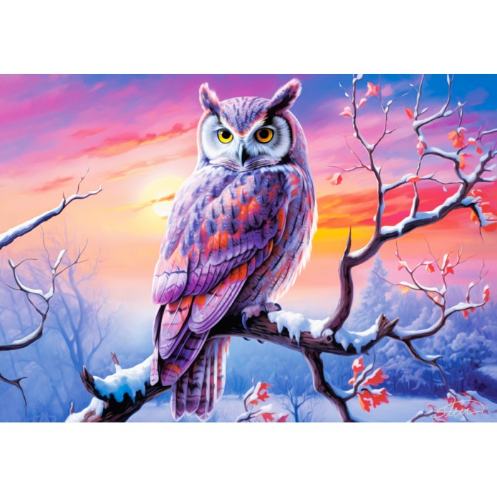 Owl's Perfect Evening Puzzle  500Pcs-B-54022-6