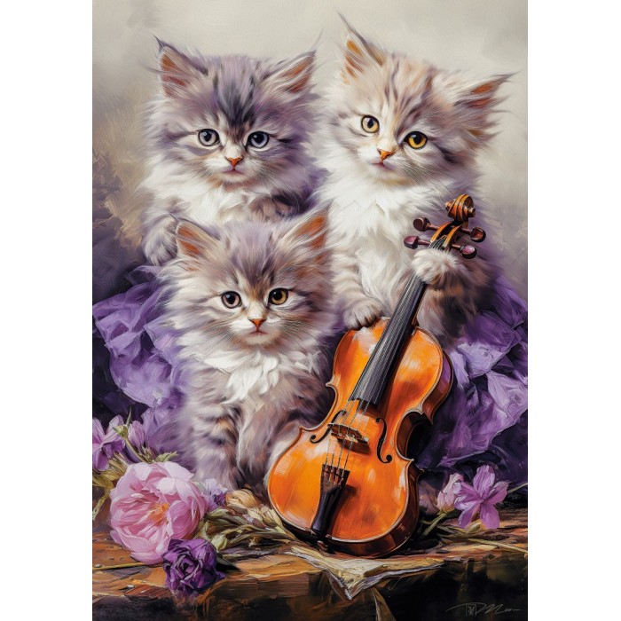 Musical Kittens Puzzle  500Pcs-Castor B53988-6