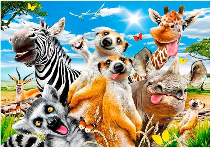 African Selfie Puzzle 500Pcs-Castor B53568-6