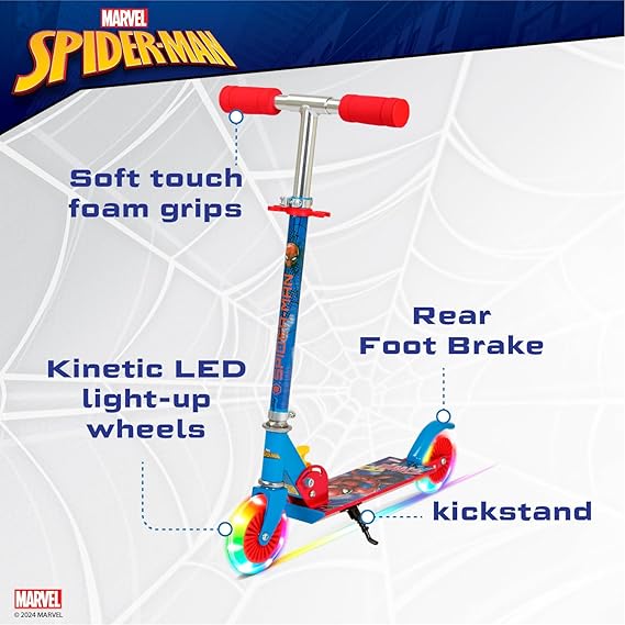Spartan Spiderman 120mm Folding Scooter-SP7059