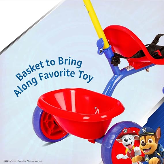 Spartan Paw Patrol Boys Tricycle with Pushbar-SP-5008