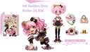 Hello Kitty Golden Diva Roller 7.7-HKTF1000