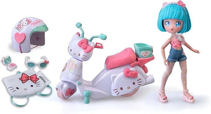 Hello Kitty Pretty Pink Scooter 7.7"-HKTF3000
