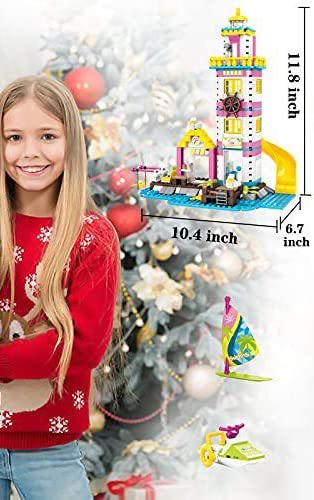 COGO Seaside Lighthouse Fishing 412PCS-4556