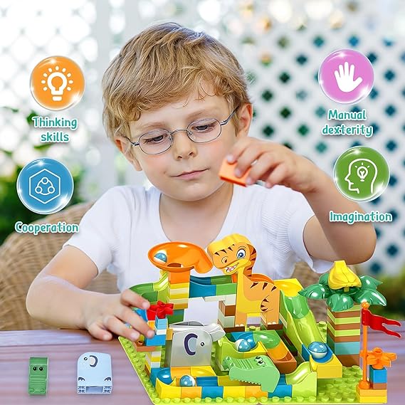 Feelo Dinosaur Catapult Slide 78 Pcs-FL2321