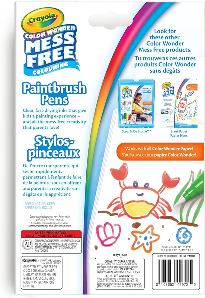 Color Wonder 8ct Paintbrush Pens-2858