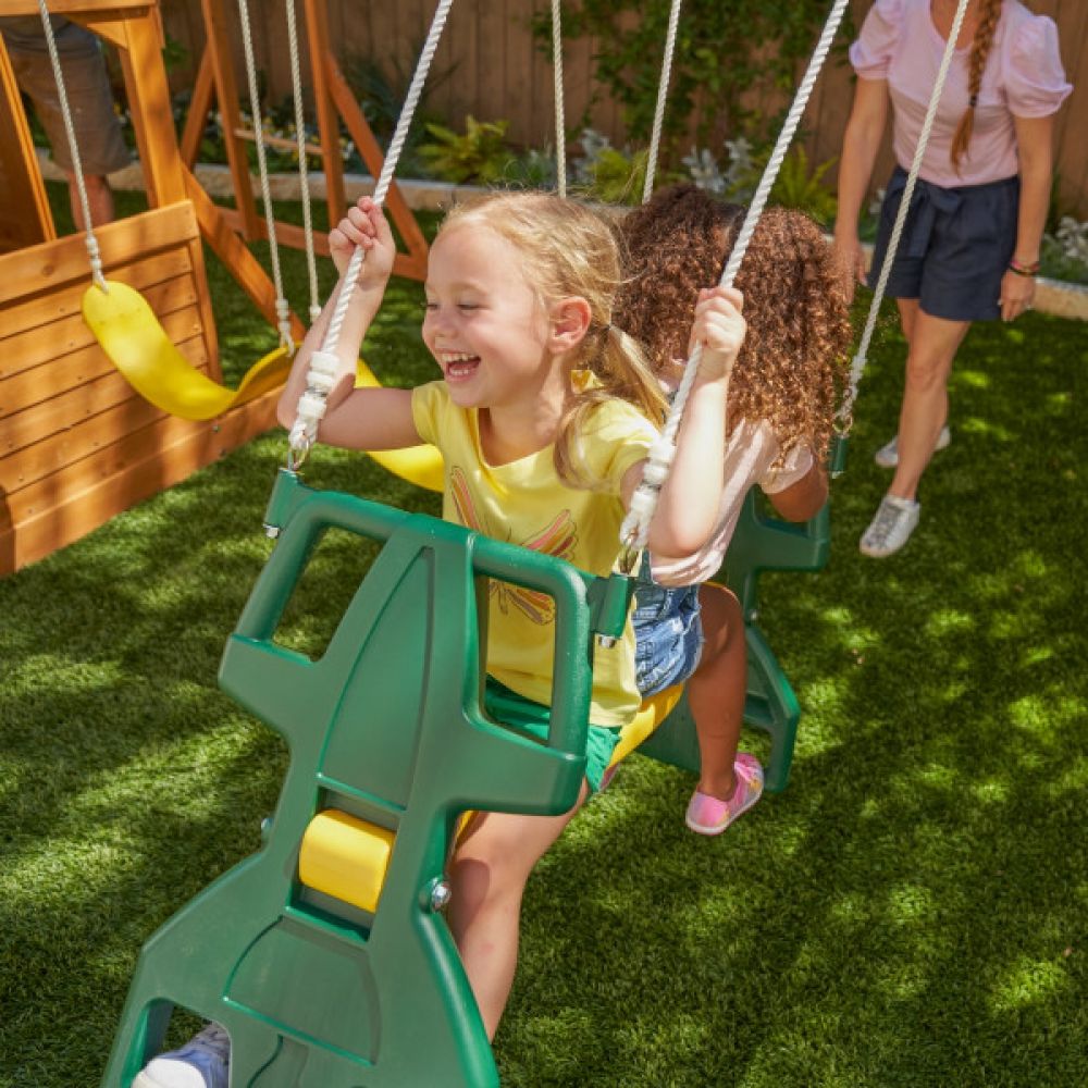 Kidkraft Ridgeview Wooden Swing Set-B270855