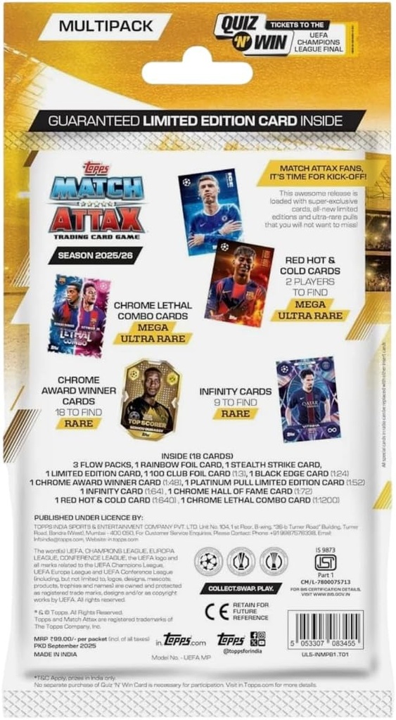 Topps Match Attax Multi Pk-6938