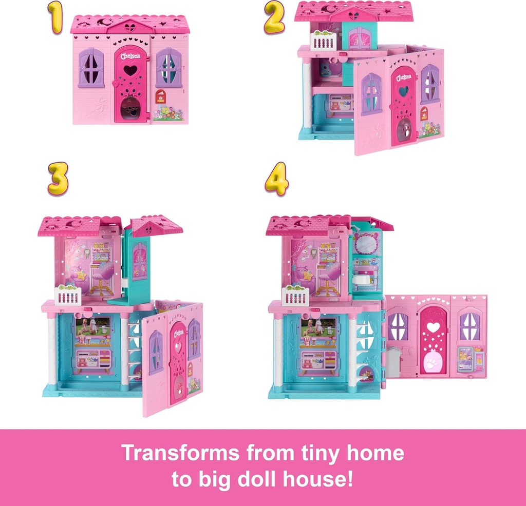 Barbie Club Chelsea Pop Up House-JFW49
