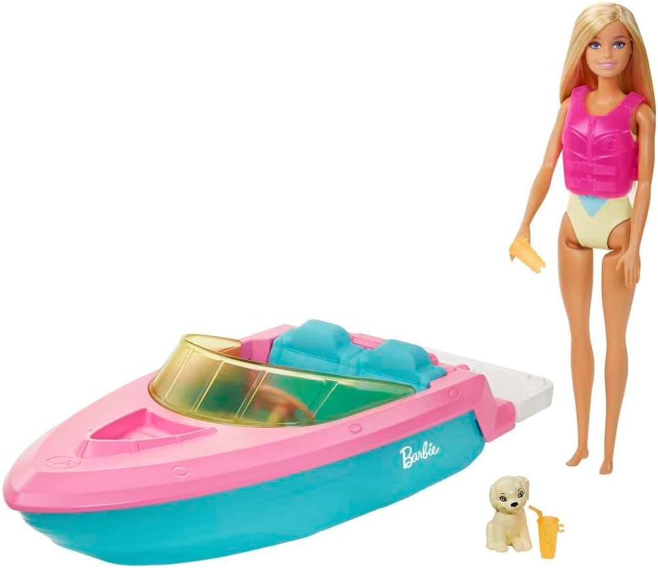 Barbie Boat with Doll-GRG30