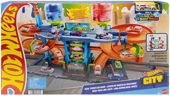 Hot Wheels City Mega Tower Car Wash-HDP05