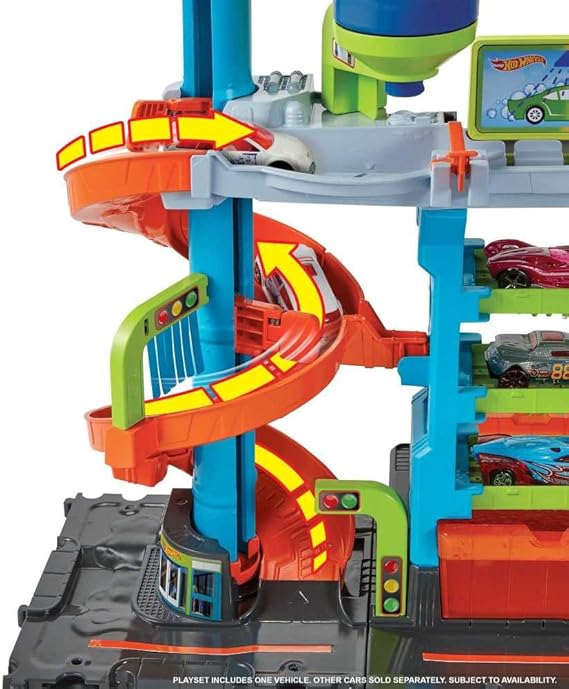Hot Wheels City Mega Tower Car Wash-HDP05